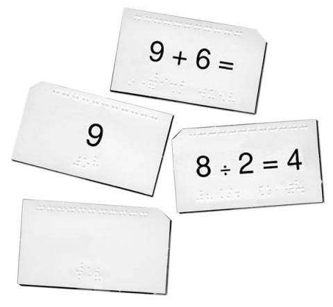 Math Drill Cards (Models 1-03551-00, 1-03552-00, 1-03553-00, 1-03554-00, & 1-03555-00)