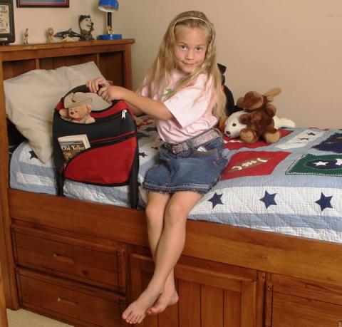 Children&#039;s Bed Rail And Sports Pouch