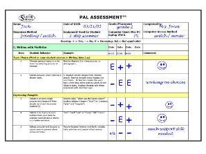 Pal Assessment