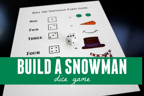 Build a Snowman Dice Game