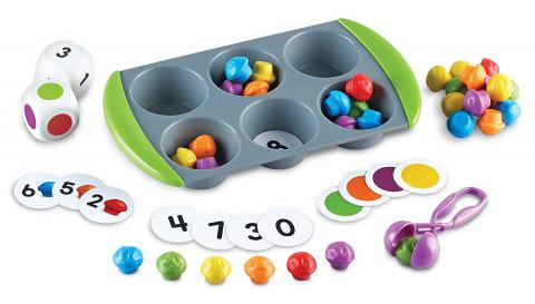 Learning Resources Mini Muffin Match Up Counting Toy Set, 76 Pieces