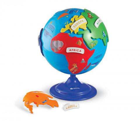 Learning Resources Puzzle Globe, 14 Pieces