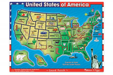 USA Map Sound Puzzle