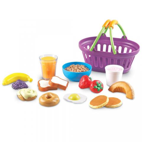 Learning Resources New Sprouts Breakfast Foods Basket, 16 Pieces