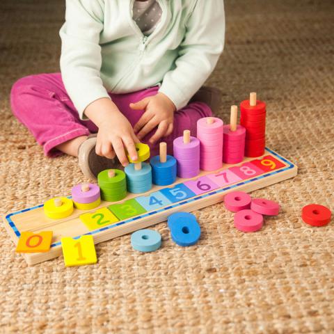 Count and Sort Stacking Tower