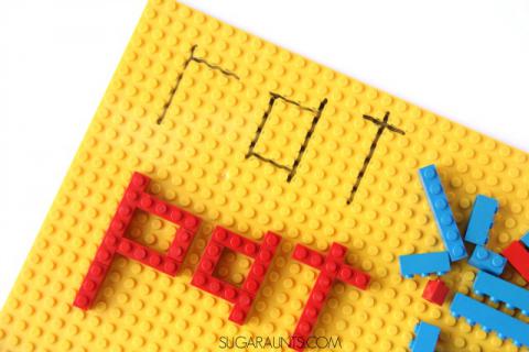 Word Building with LEGOS
