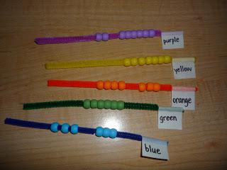 Pipe Cleaner Play for Learning Colors